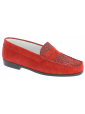 MOZARD PF - VELOURS CUIR - ROUGE