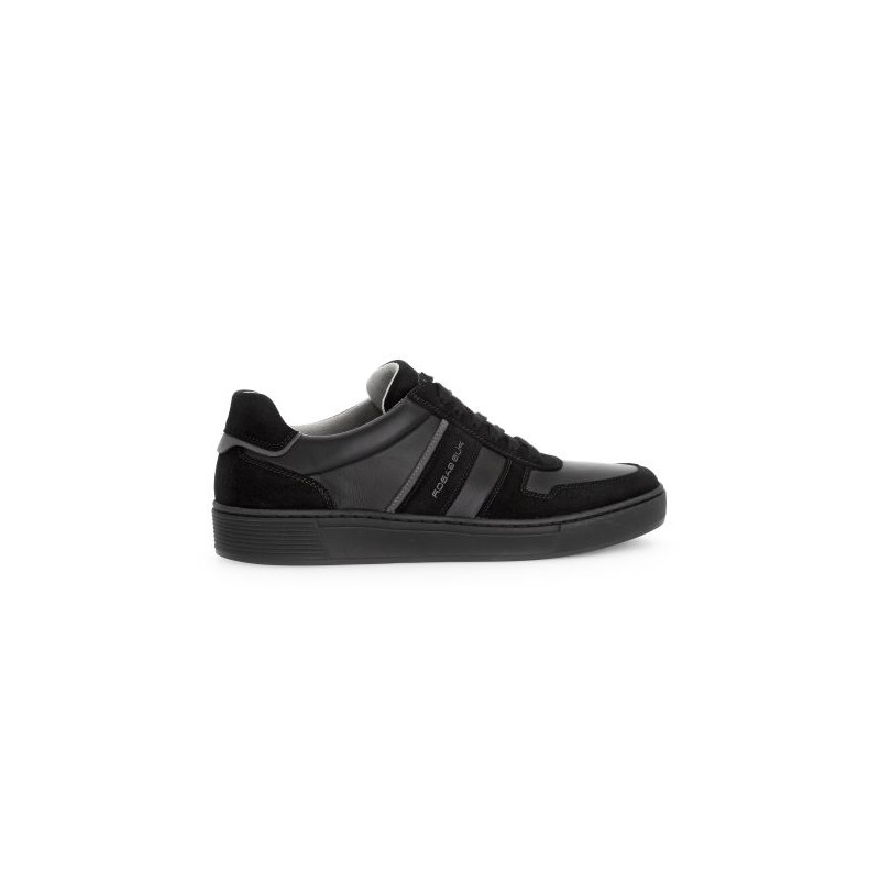 tennis cuir noir + cuir suèdé|Grande taille homme|Pius Gabor