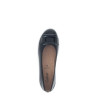 ballerine cuir noir bijou|Grande taille femme|Gabor