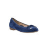Ballerine en velours cuir bleu avec noeud | Grande pointure femme | ARA