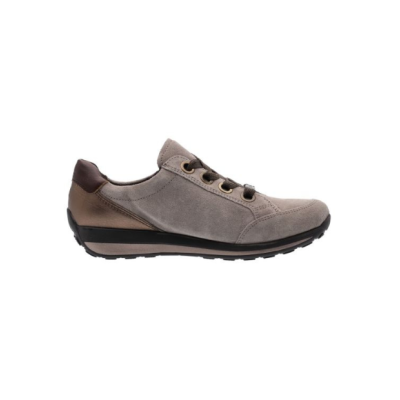 Chaussure basket de ville taupe| Grande taille femme |ARA
