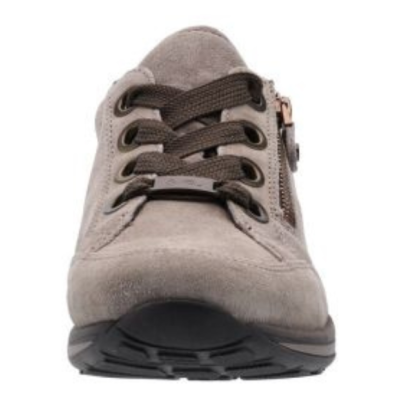 Chaussure basket de ville taupe| Grande taille femme |ARA