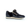 Basket noir et or en cuir zip |Grande pointure femme | GABOR