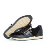 Basket noir et or en cuir zip |Grande pointure femme | GABOR