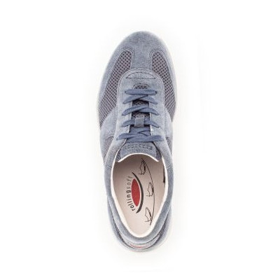 tennis de marche knit et velours bleu ciel| Grande pointure femme | Gabor