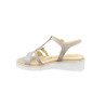 Sandale plate beige en nubuck | Petite pointure femme | Softwaves