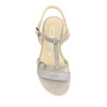 Sandale plate beige en nubuck | Petite pointure femme | Softwaves