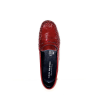 Chaussure mocassin souple en cuir rouge| Petite taille femme| GEO REINO