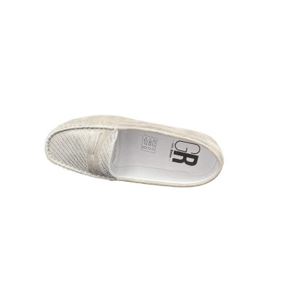 Mocassin souple et confortable velours argent| Petite taille femme | Géo Reino