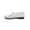 Mocassin souple et confortable suèdé blanc| Petite taille femme | Géo Reino