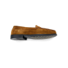 Mocassin souple cognac en velours cuir | Petite pointure femme | Geo Reino
