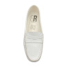 Chaussure Mocassin très souple en cuir blanc | Petite Taille Femme| GEO REINO