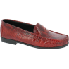 Mocassin souple rouge cuir vernis croco | Petite pointure femme | Geo Reino
