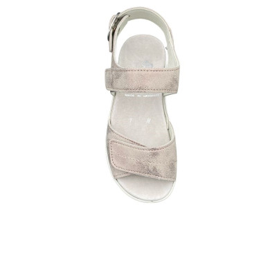 Sandale velours beige |Petite taille femme|Semler