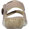 Sandale confort 2 velcros en nubuck taupe| Grande taille femme | Waldlaufer