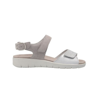 Sandale petit talon semelle amovible beige| Grande taille femme | Semler