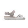 Sandale petit talon semelle amovible beige| Grande taille femme | Semler