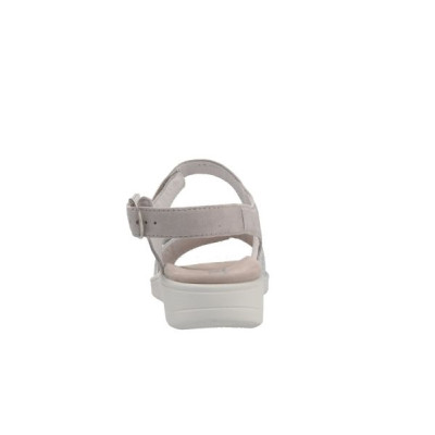 Sandale petit talon semelle amovible beige| Grande taille femme | Semler