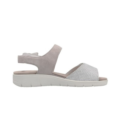 Sandale petit talon semelle amovible beige| Grande taille femme | Semler