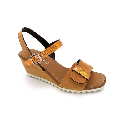 Sandale compensée habillé à boucle | Grande taille femme | Ellen Kassel