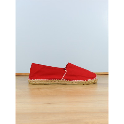 Espadrille tissus rouge| Grande taille homme | Don Quichosse