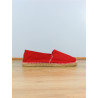Espadrille tissus rouge| Grande taille homme | Don Quichosse