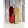 Espadrille tissus rouge| Grande taille homme | Don Quichosse