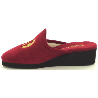 Chausson Mule prune alcantara lavable |Petite Taille Femme | EXQUISE