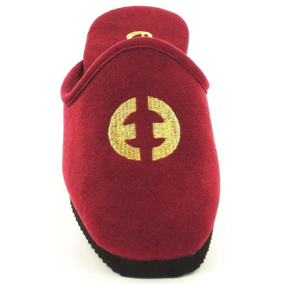 Chausson Mule prune alcantara lavable |Petite Taille Femme | EXQUISE