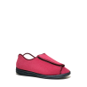 Chausson à velcro tissus bordeaux | Grande pointure homme | FARGEOT