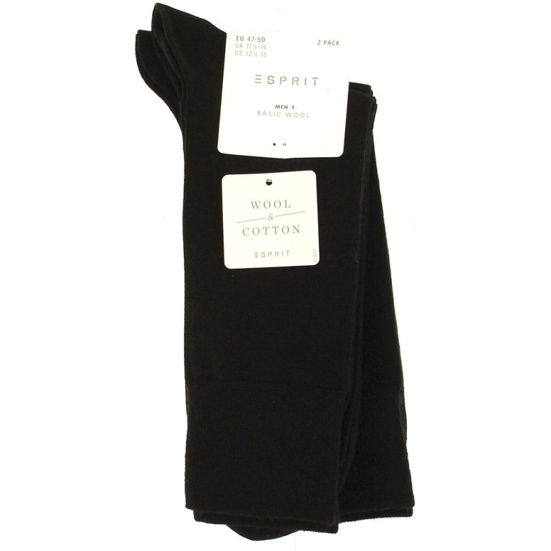 lot chaussettes 17813 noir| Grande taille homme| ESPRIT
