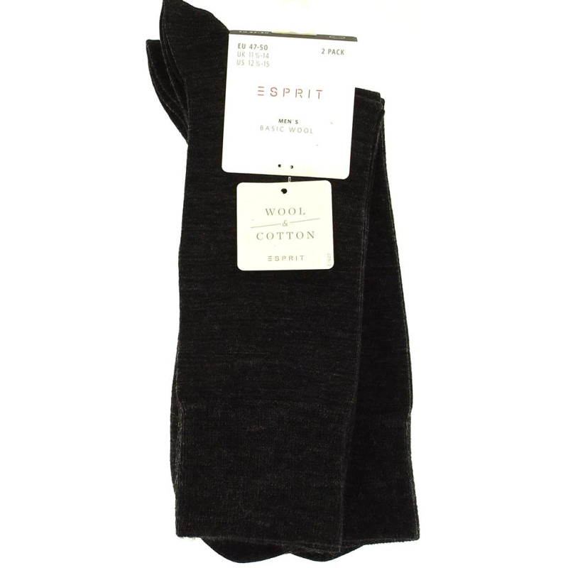 lot chaussettes 17813 anthracite| Grande taille homme| ESPRIT