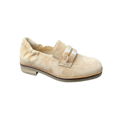 Mocassin habillé en nubuck noisette|Petite taille femme|Softwaves