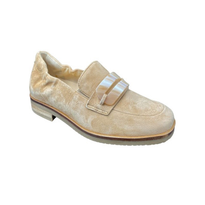 Mocassin habillé en nubuck noisette|Petite taille femme|Softwaves