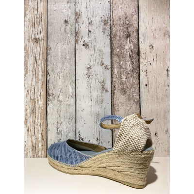 espadrille Corfu  bleu ciel en grande taille pour femme