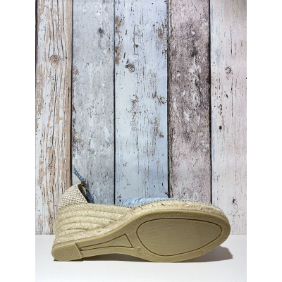 espadrille Corfu  bleu ciel en grande taille pour femme