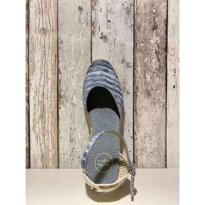 espadrille Corfu  bleu ciel en grande taille pour femme