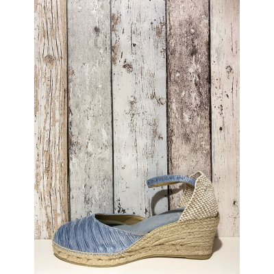 espadrille Corfu  bleu ciel en grande taille pour femme