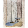 espadrille Corfu  bleu ciel en grande taille pour femme
