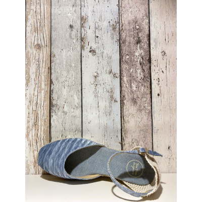 espadrille Corfu  bleu ciel en grande taille pour femme