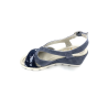 Sandale compensée en nubuck bleu | Petite taille femme | MINI MAXI
