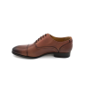 Richelieu en cuir cognac bout coupé | Petite Taille Homme | Alexander Bennett