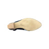 Sandale en cuir marine bout fermé avec bride en Petite Taille pour Femme
