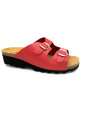 GADIN MULE GT - CUIR - ROUGE