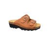 Mule confortable nubuck cognac|Petite taille femme|Artika