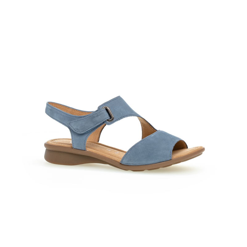 sandale sport nubuck bleu ciel| Grande taille femme | Gabor