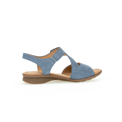sandale sport nubuck bleu ciel| Grande taille femme | Gabor