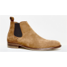 Boots chelsea en daim cognac | Petite taille homme | PAIRE ET FILS