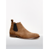 Boots chelsea en daim cognac | Petite taille homme | PAIRE ET FILS