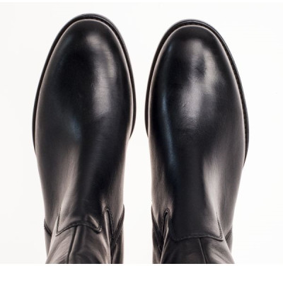 botte plate noir mollet M|Grande taille femme|Gabor